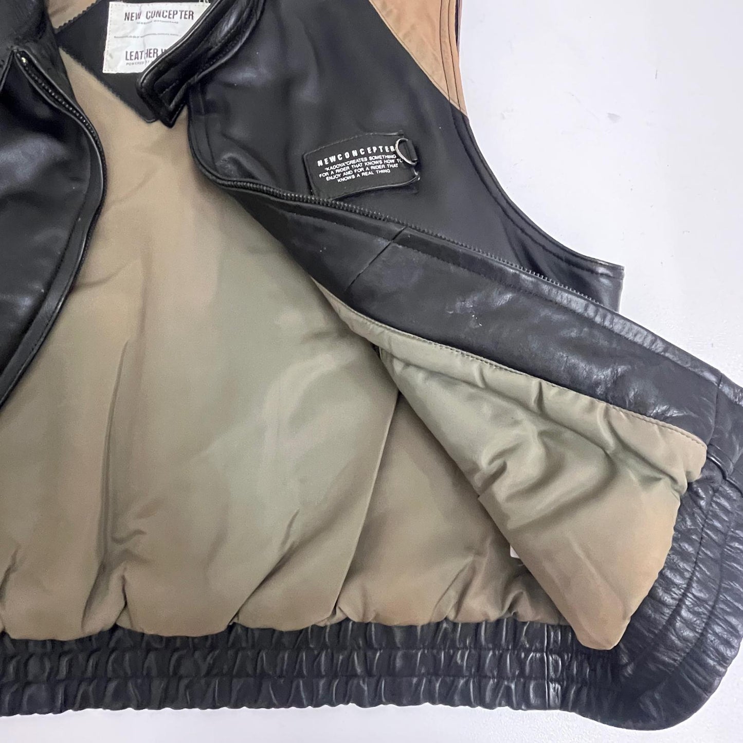 【中古】 KADOYA Leather Work レザーベスト LLLサイズ レザー【加古川店】