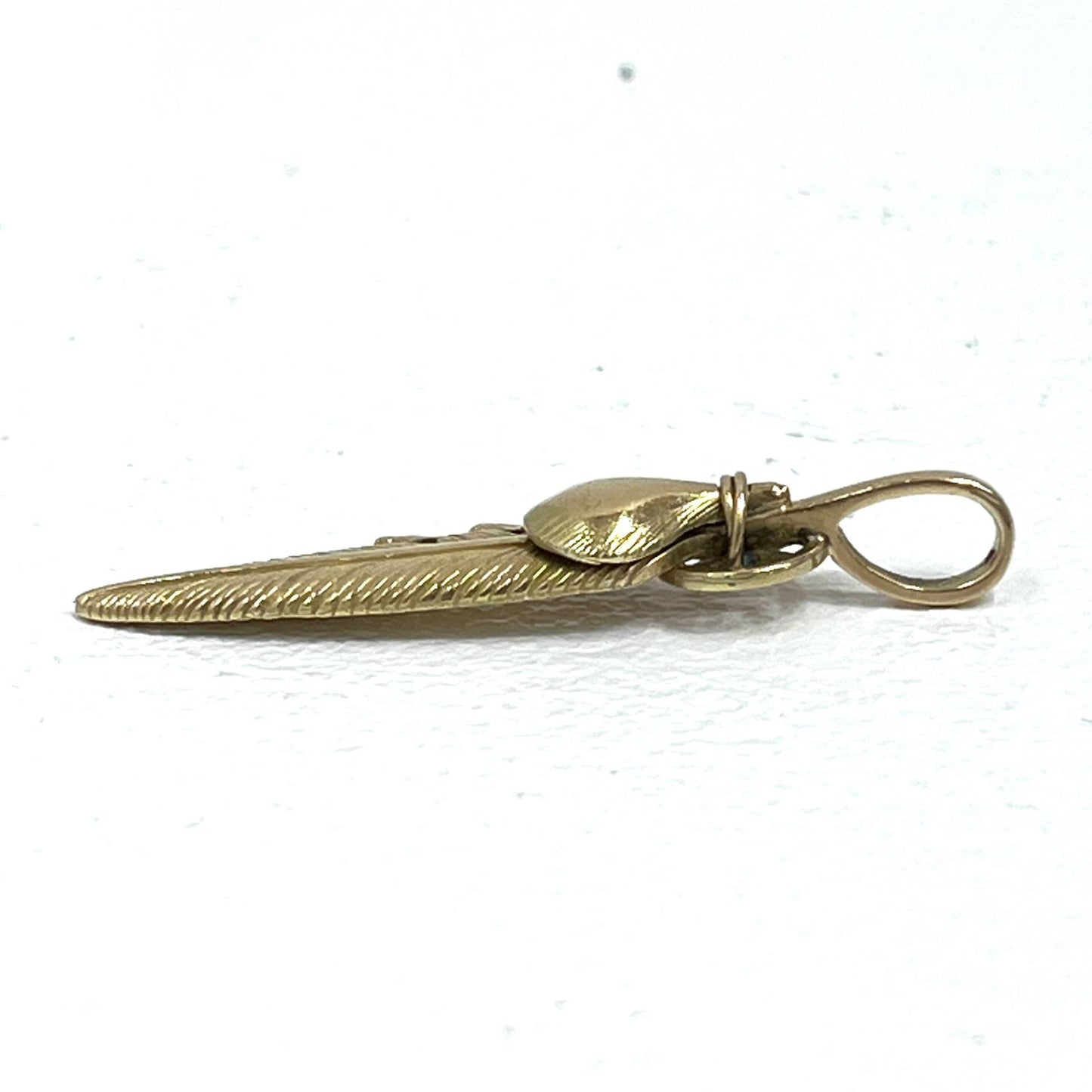 【中古】TADY&KING | タディアンドキング 全金ホイールフェザー ペンダントトップ ゴールド サイズ：S【加古川店】