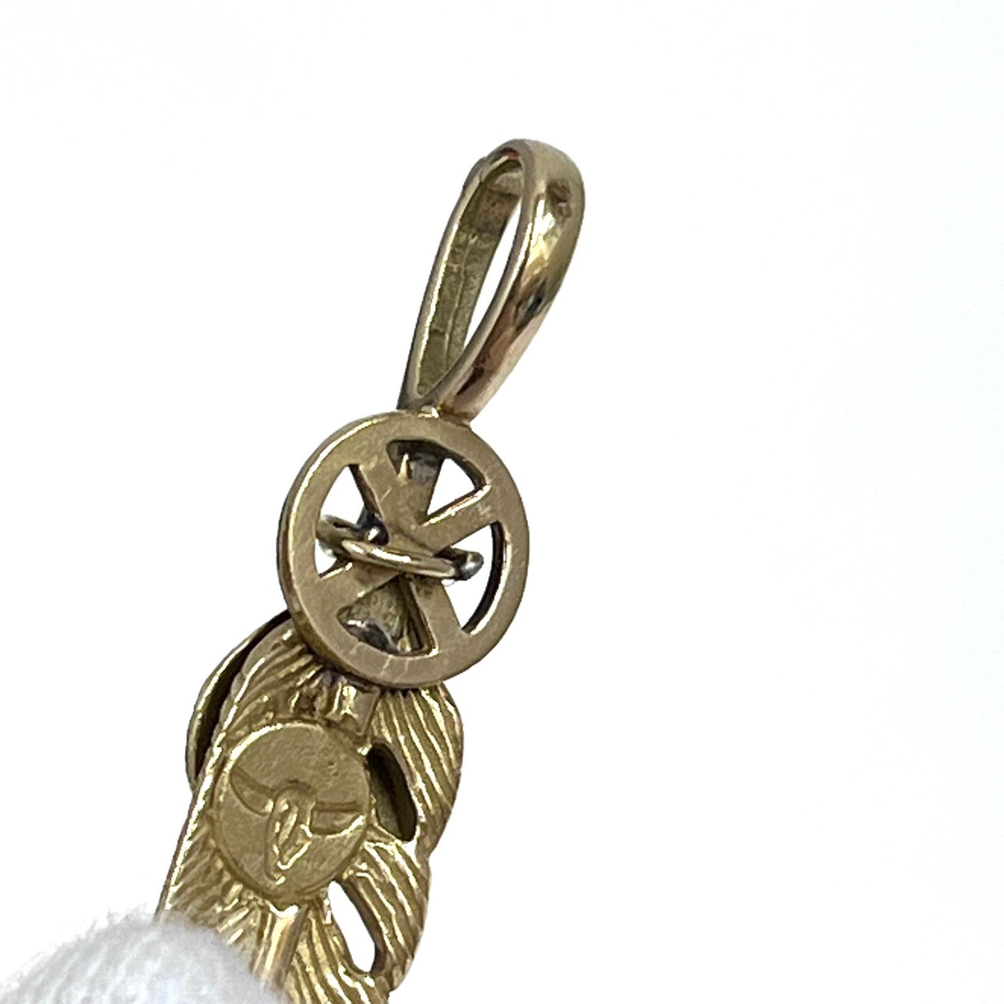 【中古】TADY&KING | タディアンドキング 全金ホイールフェザー ペンダントトップ ゴールド サイズ：S【加古川店】
