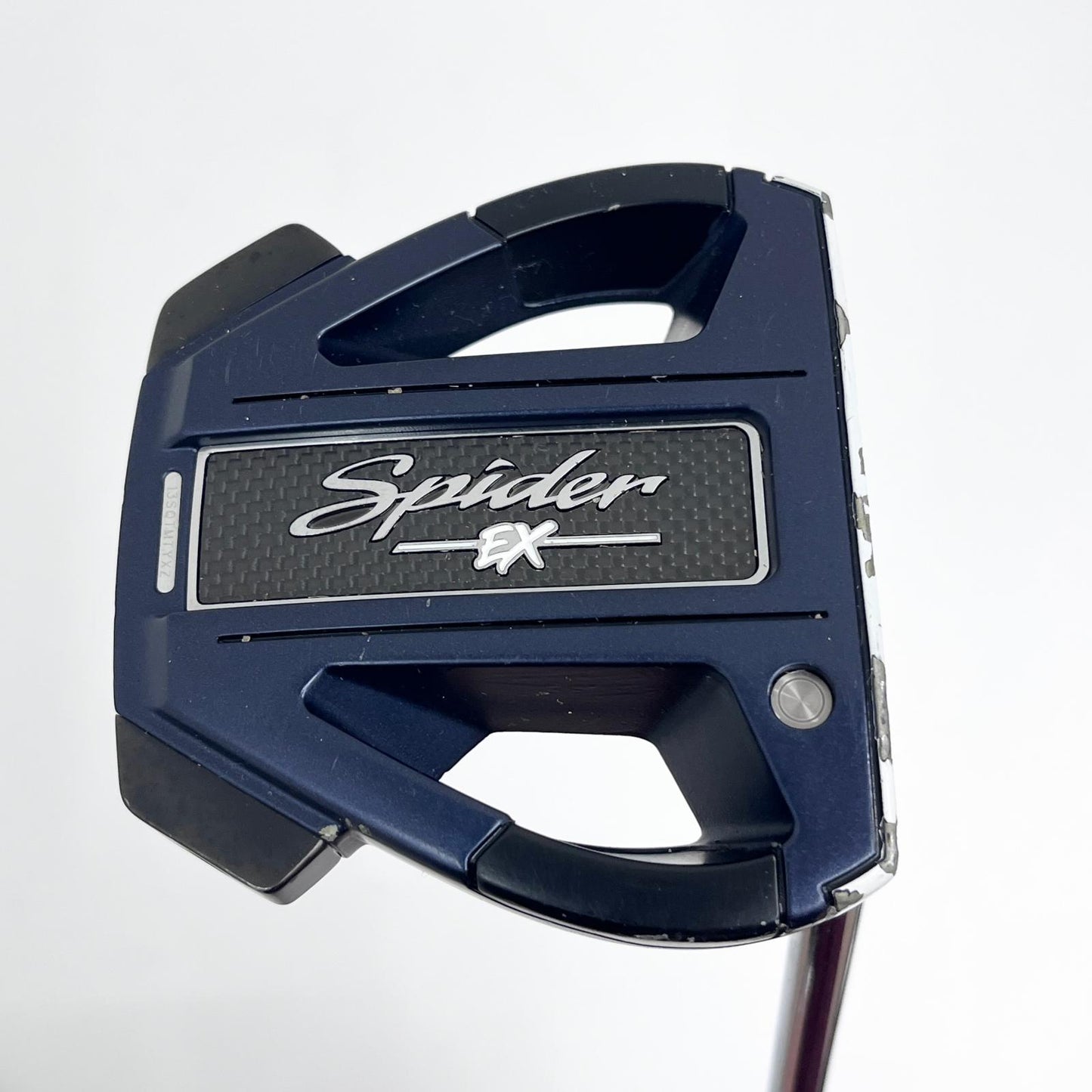 【中古】【ゴルフ用品】 TaylorMade | テーラーメイド シャフト長(in):約ソールトップからグリップエンドまで約34inch Taylormade Spider EX(2021) 約34インチ グリップ劣化 ヘッドカバー付【加古川店】