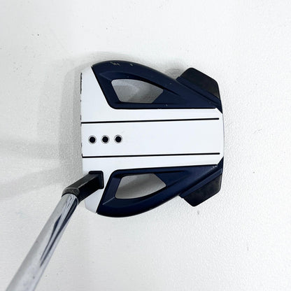 【中古】【ゴルフ用品】 TaylorMade | テーラーメイド シャフト長(in):約ソールトップからグリップエンドまで約34inch Taylormade Spider EX(2021) 約34インチ グリップ劣化 ヘッドカバー付【加古川店】
