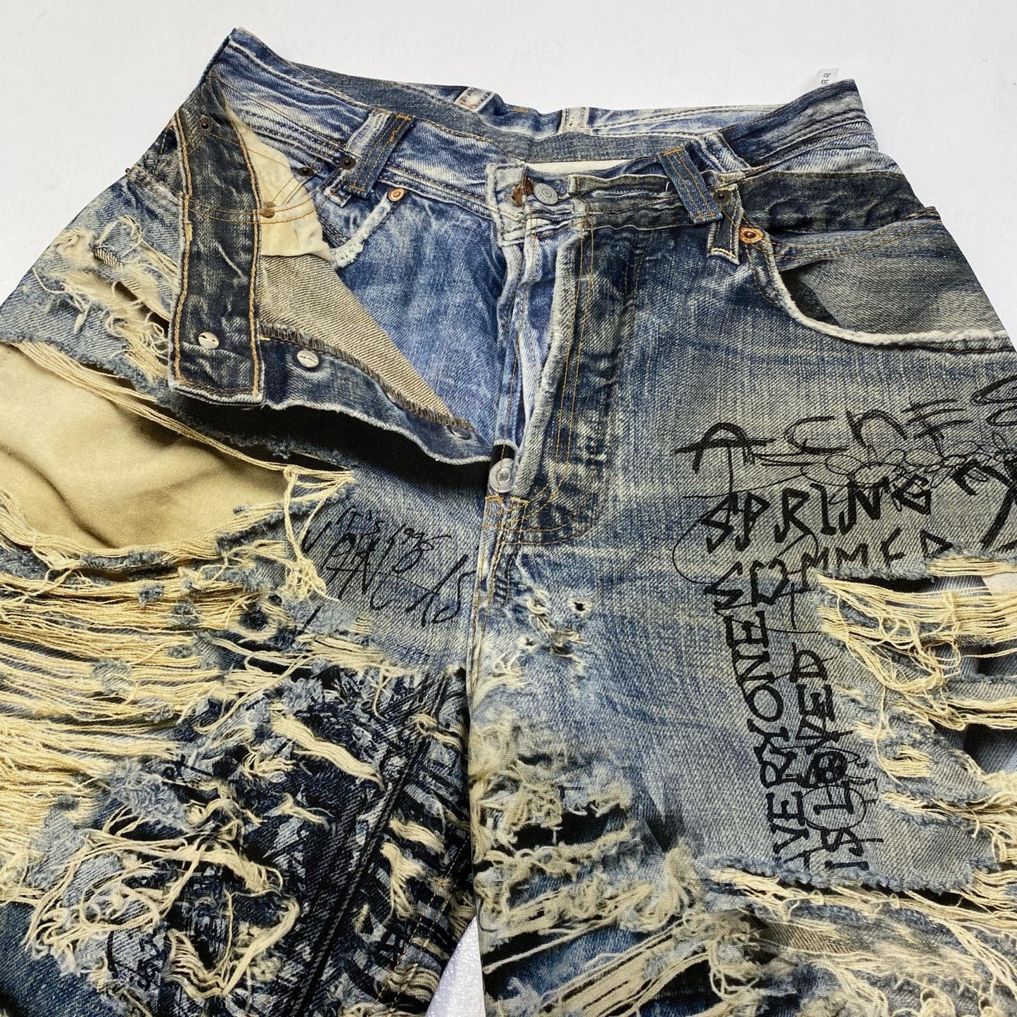 【中古】ACNE STUDIOS | アクネストゥディオズ SUPER BAGGY FIT JEANS:転写ﾌﾟﾘﾝﾄ 国内正規品 デニムパンツ FN-MN-TROU001097 インディゴ【加古川店】