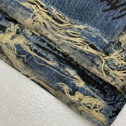 【中古】ACNE STUDIOS | アクネストゥディオズ SUPER BAGGY FIT JEANS:転写ﾌﾟﾘﾝﾄ 国内正規品 デニムパンツ FN-MN-TROU001097 インディゴ【加古川店】