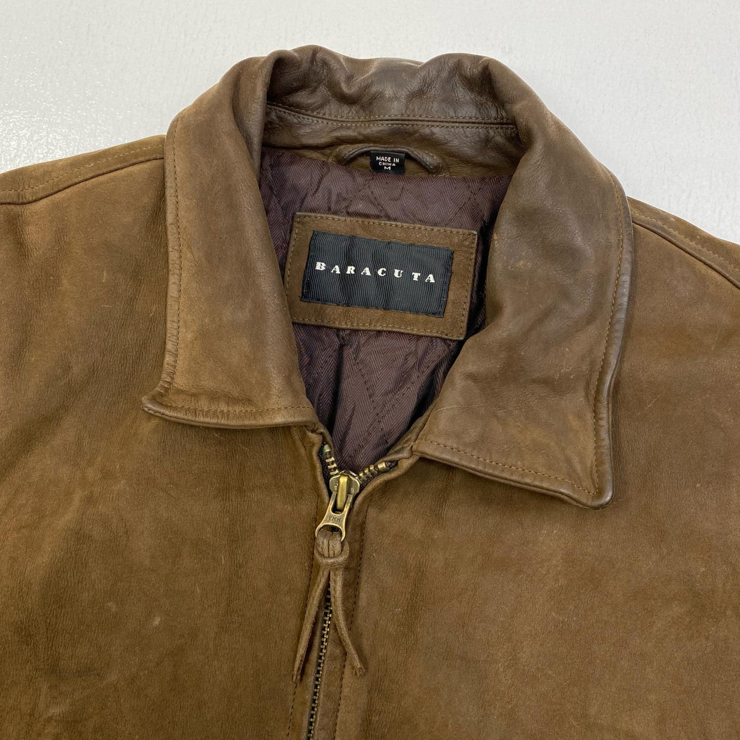 【中古】BARACUTA | バラクータ leather swing top レザー ブラウン サイズ：M【加古川店】