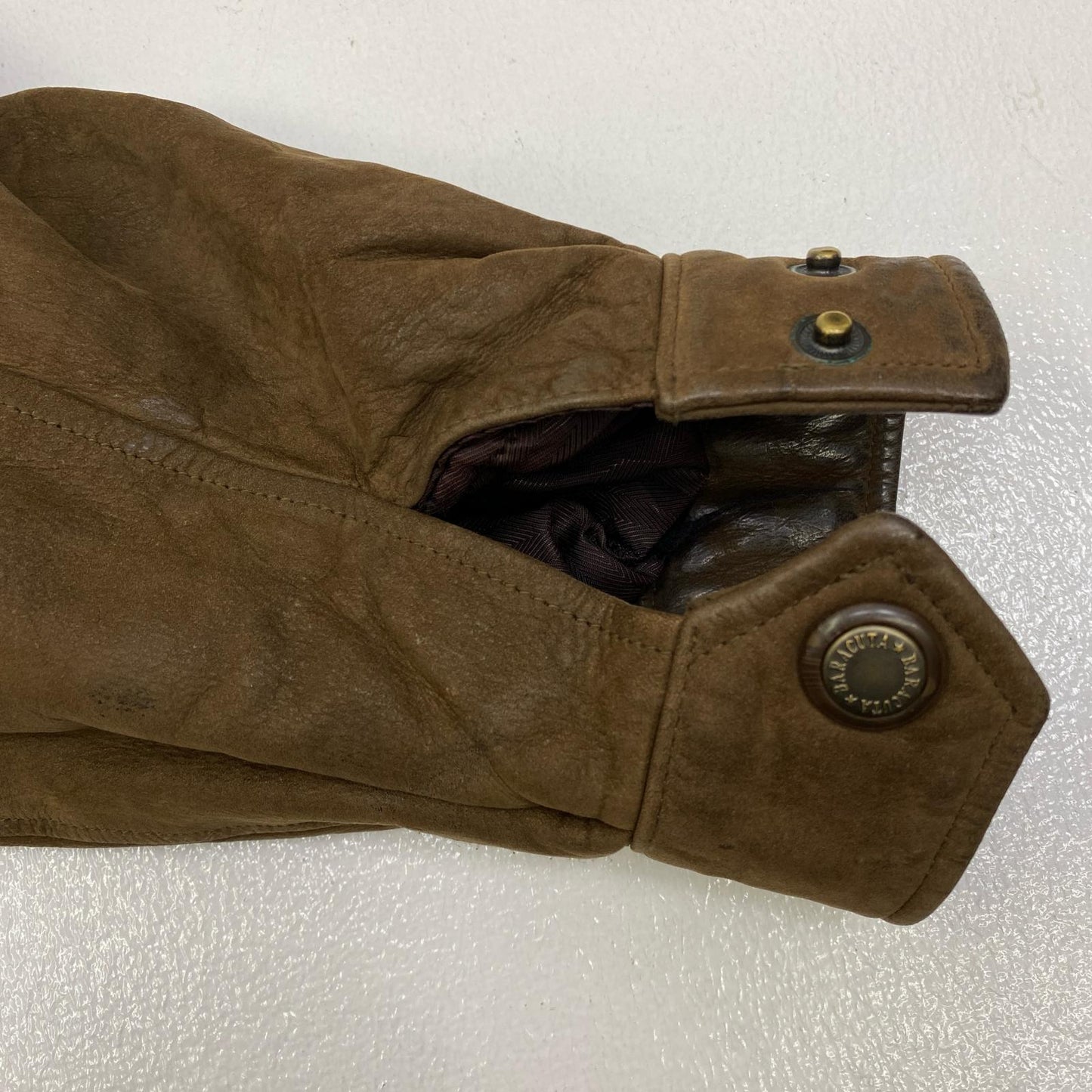 【中古】BARACUTA | バラクータ leather swing top レザー ブラウン サイズ：M【加古川店】