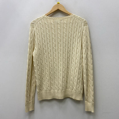 【中古】POLO RALPH LAUREN | ポロ・ラルフローレン CABLE KNIT SWEATER ニット アイボリー サイズ：XL【加古川店】