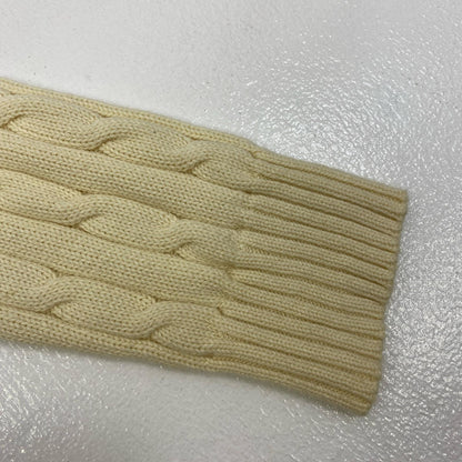 【中古】POLO RALPH LAUREN | ポロ・ラルフローレン CABLE KNIT SWEATER ニット アイボリー サイズ：XL【加古川店】