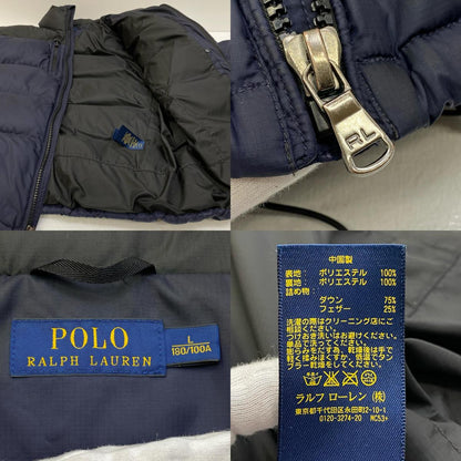 【中古】POLO RALPH LAUREN | ポロ・ラルフローレン 国内正規品 ダウンジャケット 710585150002 ネイビー サイズ：L【加古川店】
