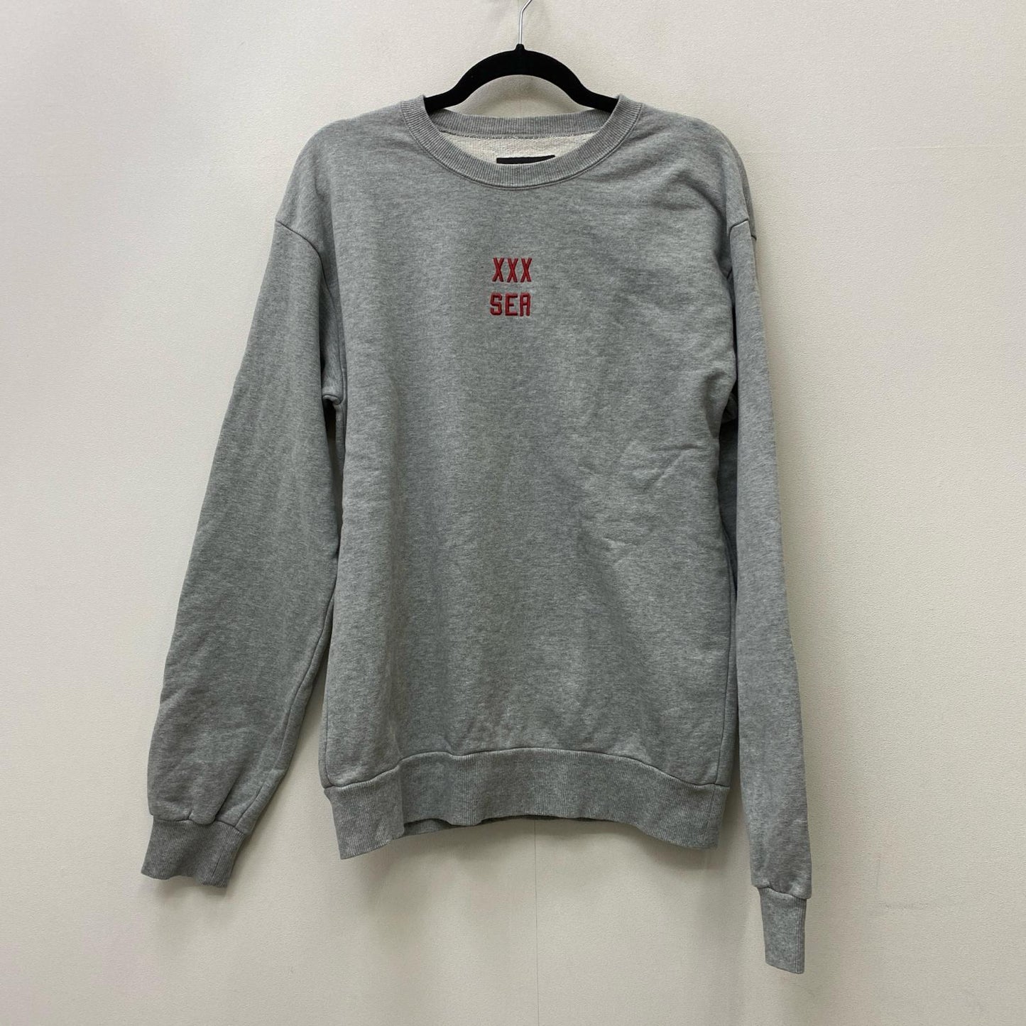 【中古】WIND AND SEA | ウィンダンシーウインダンシー ×GOD SELECTION WDS CREWNECK スウェット WDS-XXX-21A-09 グレー サイズ：M【加古川店】