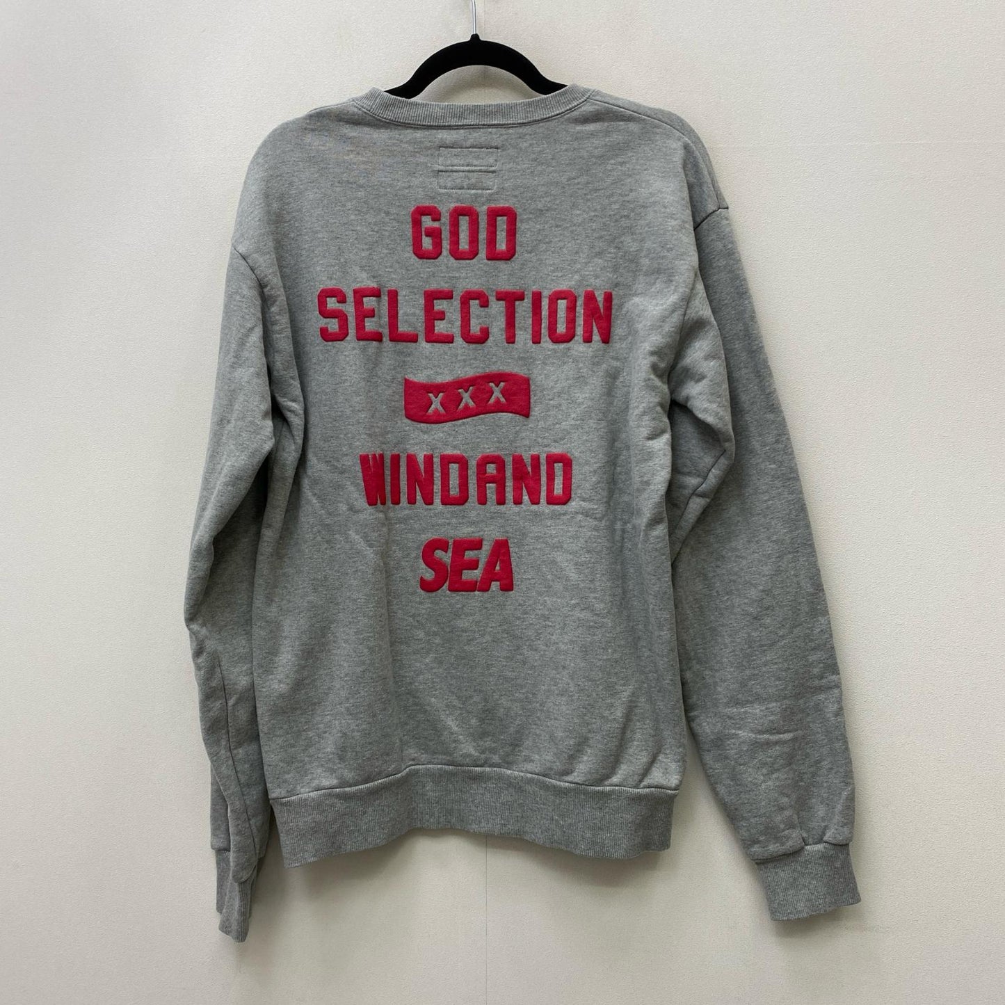 【中古】WIND AND SEA | ウィンダンシーウインダンシー ×GOD SELECTION WDS CREWNECK スウェット WDS-XXX-21A-09 グレー サイズ：M【加古川店】