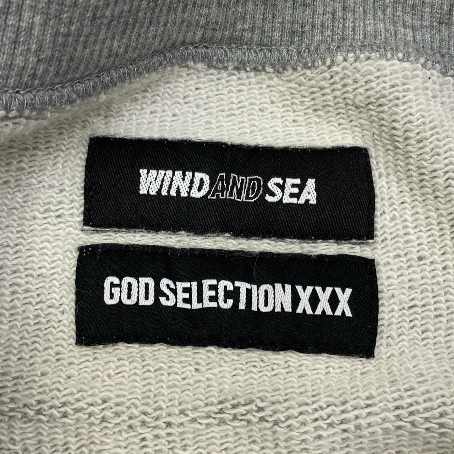 【中古】WIND AND SEA | ウィンダンシーウインダンシー ×GOD SELECTION WDS CREWNECK スウェット WDS-XXX-21A-09 グレー サイズ：M【加古川店】