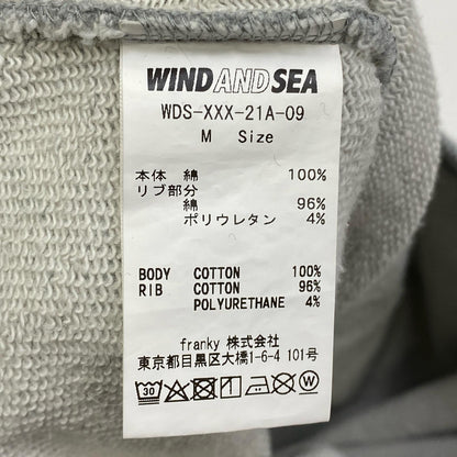 【中古】WIND AND SEA | ウィンダンシーウインダンシー ×GOD SELECTION WDS CREWNECK スウェット WDS-XXX-21A-09 グレー サイズ：M【加古川店】