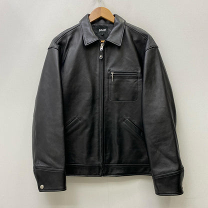 【中古】schott | ショット LEATHER TRACKER JACKET レザー 782-5950014 ブラック サイズ：M【加古川店】