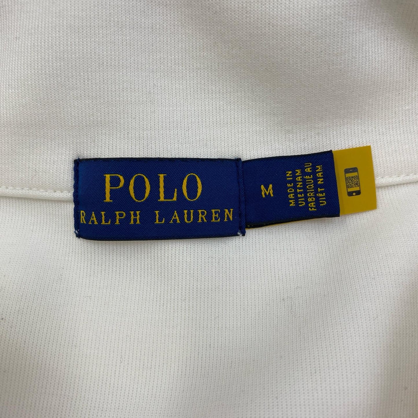 【中古】POLO RALPH LAUREN | ポロ・ラルフローレン tech 1/2 zip-long sleeve knit ニット ホワイト サイズ：M【加古川店】