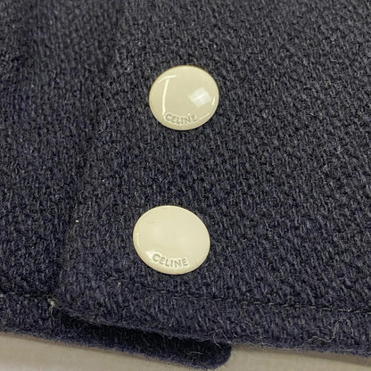 【中古】CELINE | セリーヌ Teddy Varsity Jacket In Textured Wool 国内正規品 スタジャン 2V29V29V896C.07MR ブラック サイズ：36【加古川店】