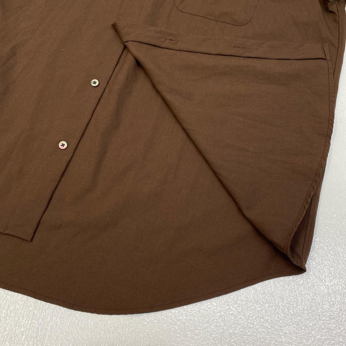 【中古】markaware | マーカウェア COMFORT FIT SHIRT 長袖シャツ A24A-14SH01C ブラウン サイズ：1【加古川店】