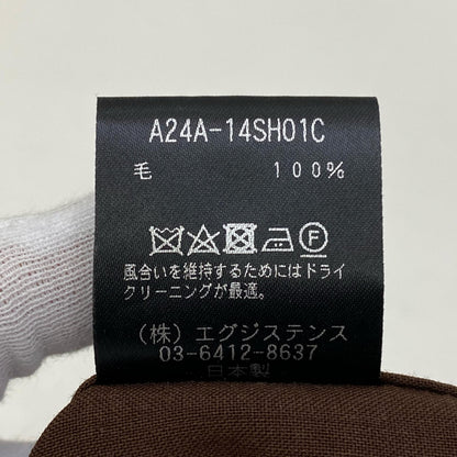 【中古】markaware | マーカウェア COMFORT FIT SHIRT 長袖シャツ A24A-14SH01C ブラウン サイズ：1【加古川店】