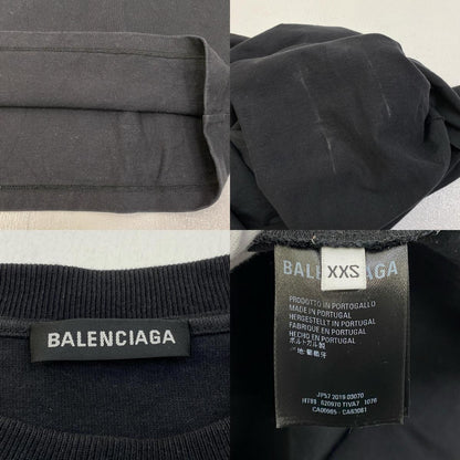 【中古】BALENCIAGA | バレンシアガ X-RATED 国内正規品 長袖Ｔシャツ 620970 ブラック サイズ：XXS【加古川店】