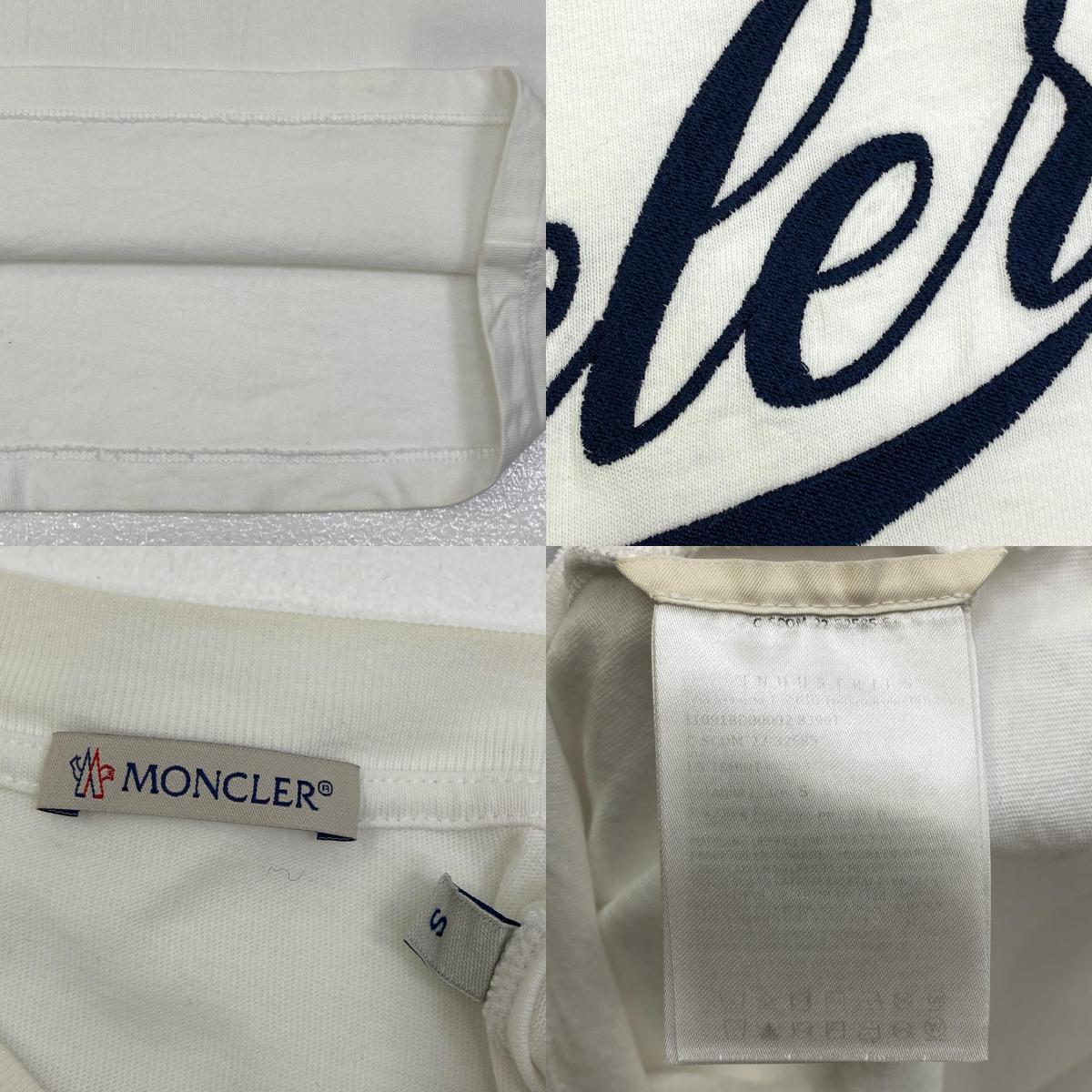 【中古】MONCLER | モンクレール 国内正規品 長袖Ｔシャツ I10918D00002 ホワイト サイズ：S【加古川店】
