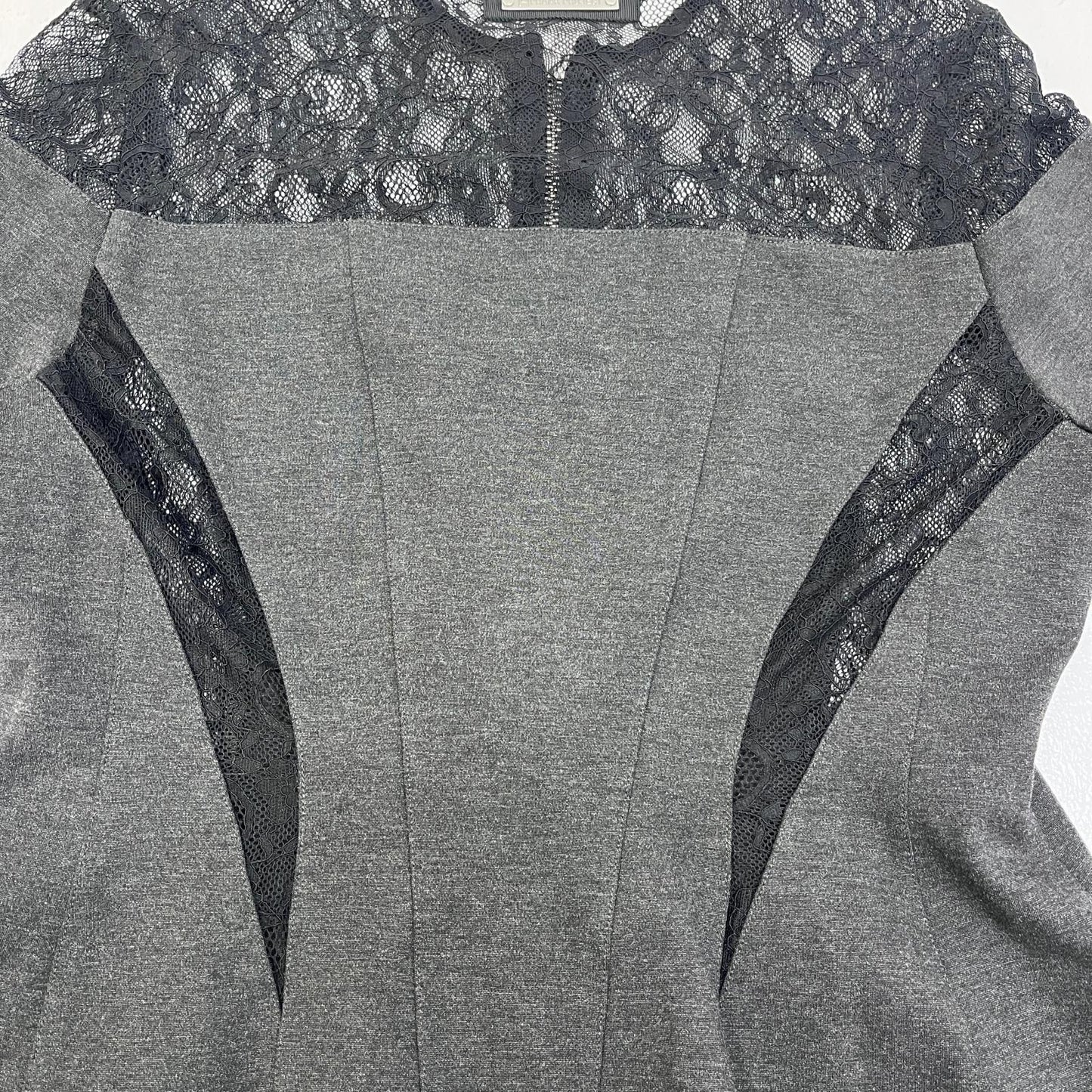【中古】 Tulle Combi Cutting Tops カットソー 31232415401 グレー【加古川店】