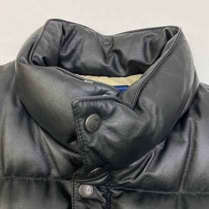 【中古】 BOSS COFFEE:LEATHER DOWN JACKET ダウンジャケット ブラック サイズ：M【加古川店】