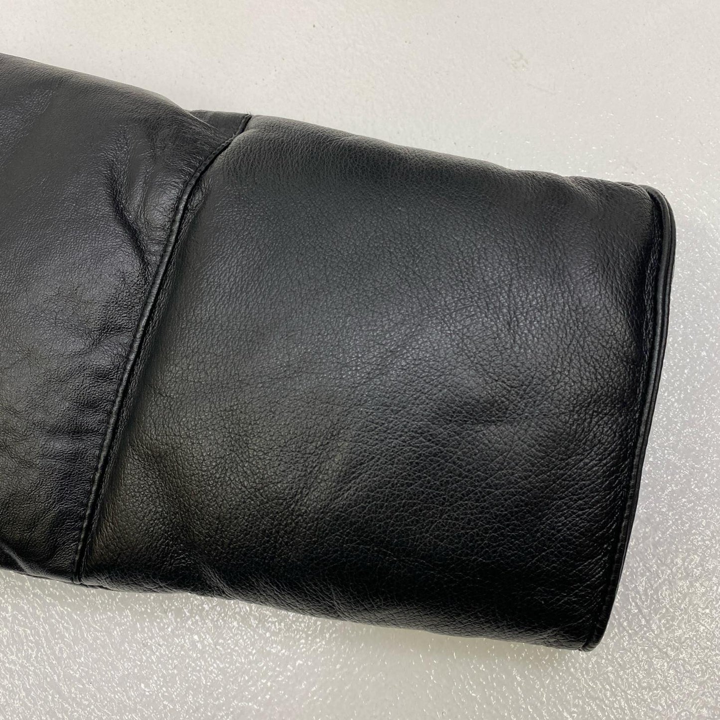 【中古】 BOSS COFFEE:LEATHER DOWN JACKET ダウンジャケット ブラック サイズ：M【加古川店】