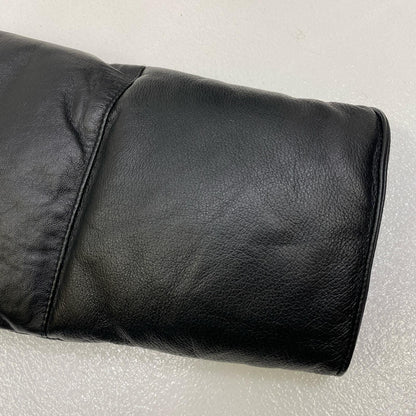 【中古】 BOSS COFFEE:LEATHER DOWN JACKET ダウンジャケット ブラック サイズ：M【加古川店】