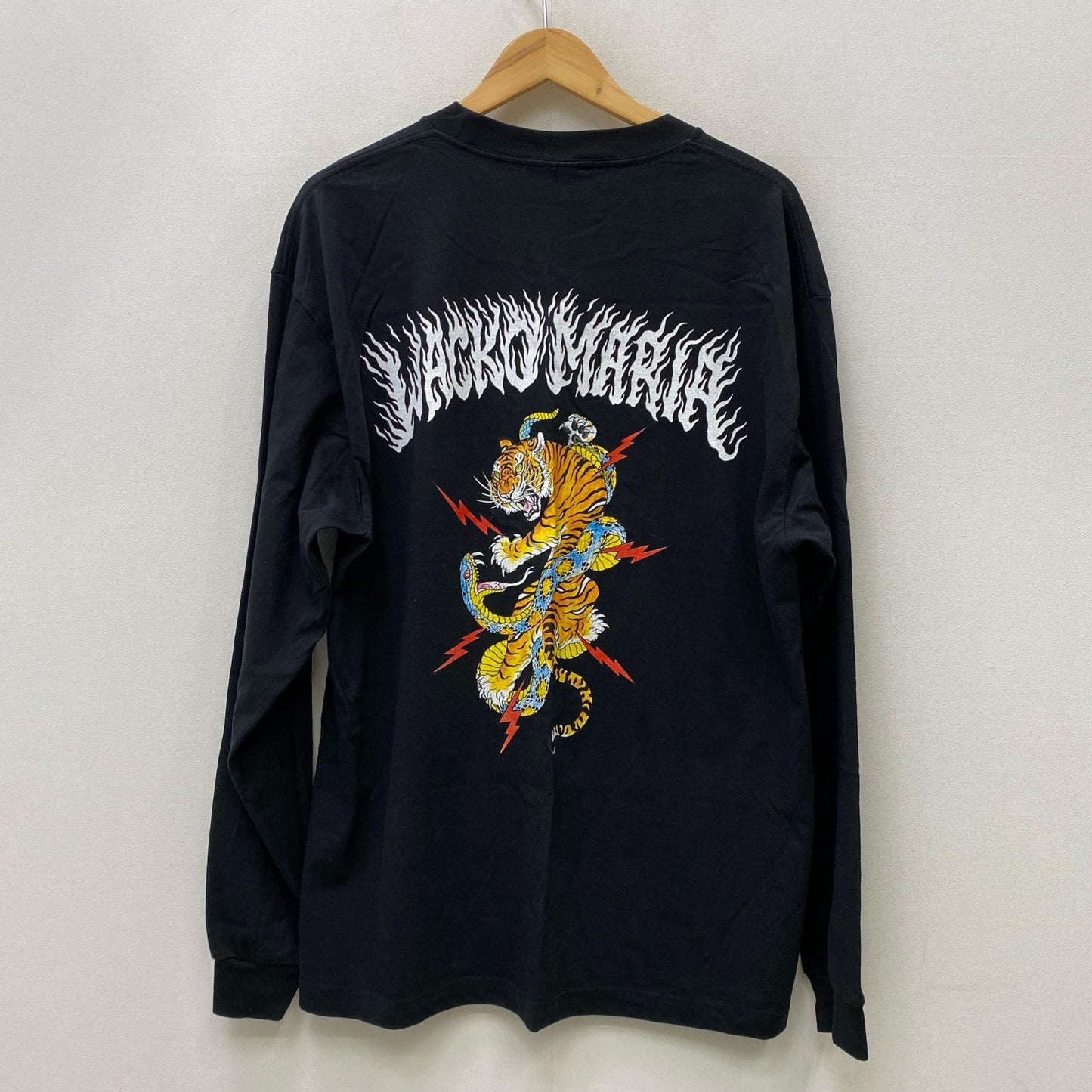 【中古】WACKOMARIA | ワコマリア WASHED HEAVY WEIGHT LONG SLEEVE 長袖Ｔシャツ 25FW-WMT-LT01 ブラック サイズ：XL【加古川店】