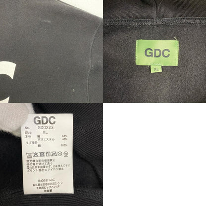 【中古】GDC | ジーディーシー GDC WING hoodie パーカー gd0223 ブラック サイズ：XL【加古川店】