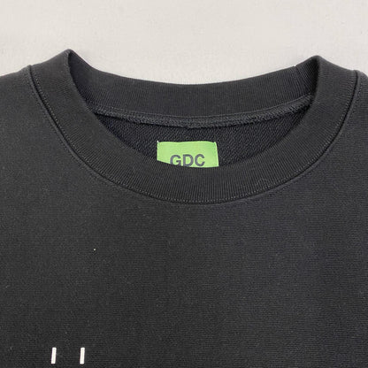 【中古】GDC | ジーディーシー RINNE crew sweat スウェット gd0423 ブラック サイズ：XL【加古川店】