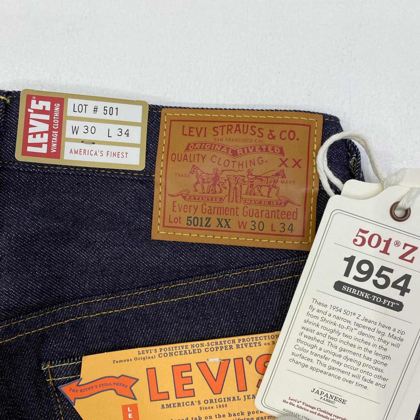 【中古】Levi's VintageClothing | リーバイスヴィンテージクロージング 1954年モデル 501ZXX デニムパンツ 50154-0110 インディゴ サイズ：30【加古川店】
