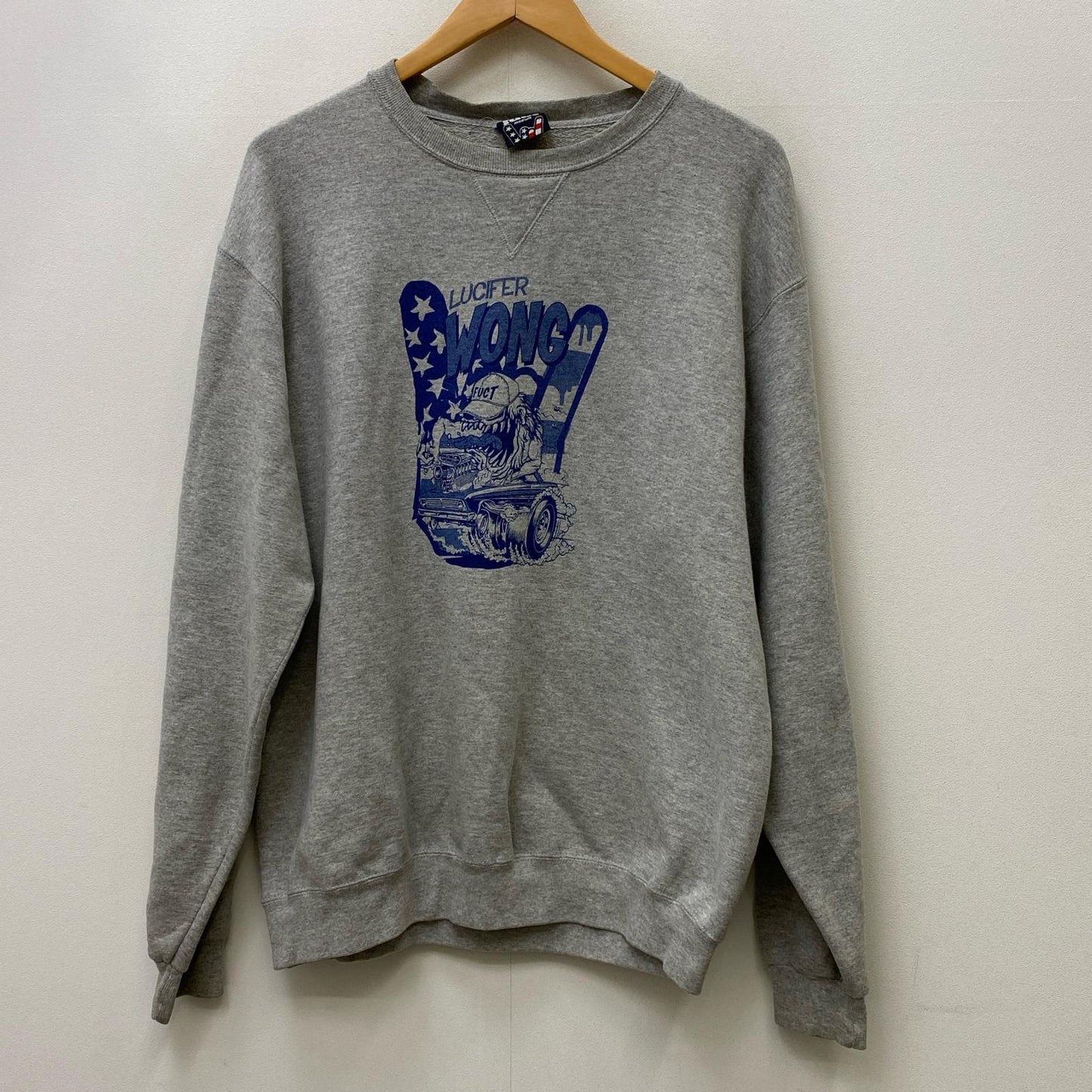 【中古】fuct | ファクト x LUCIFER WONG SWEAT スウェット グレー サイズ：M【加古川店】