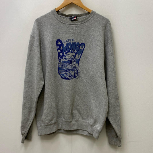 【中古】fuct | ファクト x LUCIFER WONG SWEAT スウェット グレー サイズ：M【加古川店】