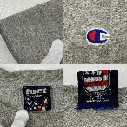 【中古】fuct | ファクト x LUCIFER WONG SWEAT スウェット グレー サイズ：M【加古川店】