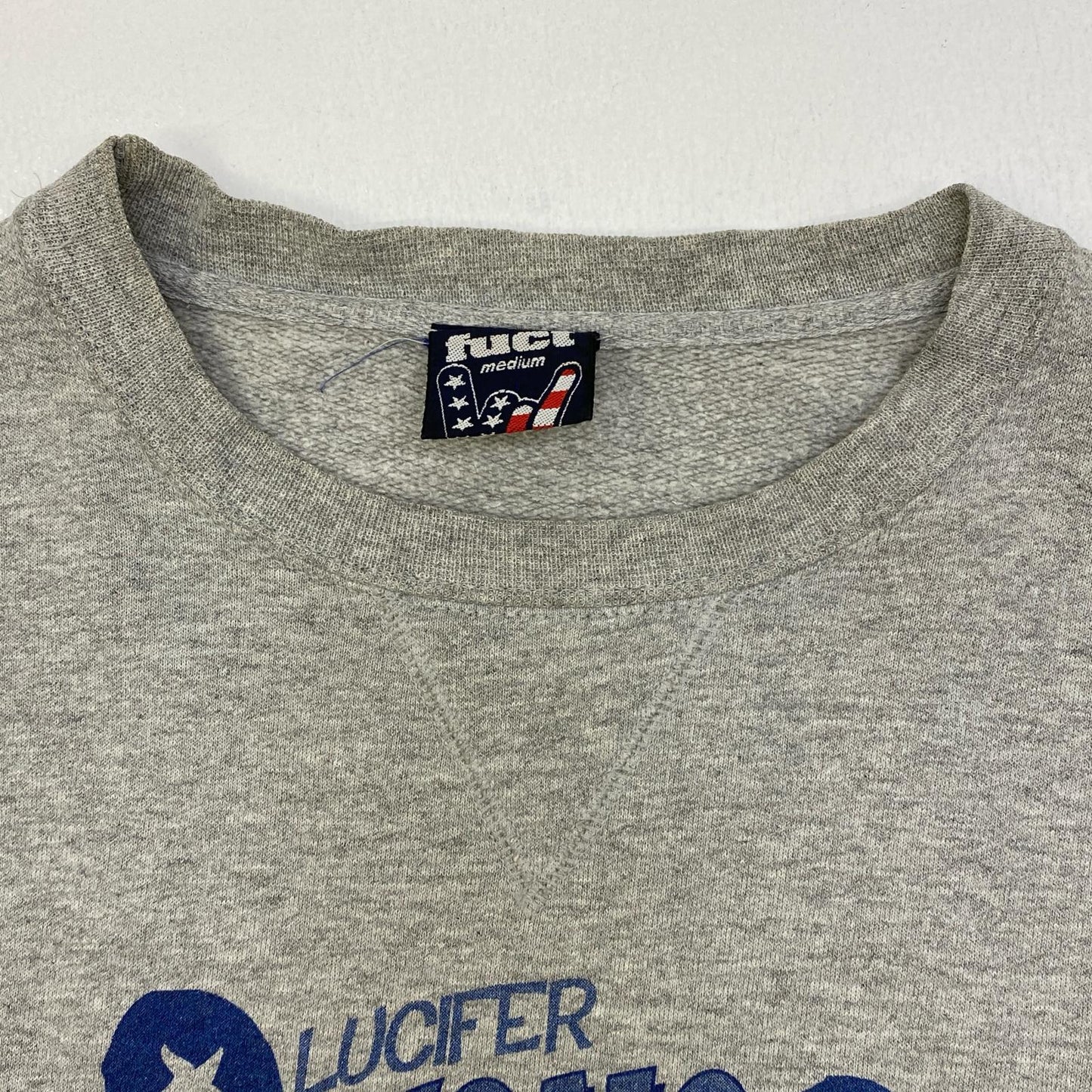 【中古】fuct | ファクト x LUCIFER WONG SWEAT スウェット グレー サイズ：M【加古川店】