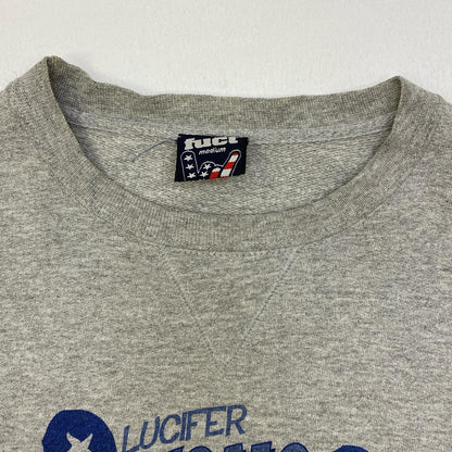 【中古】fuct | ファクト x LUCIFER WONG SWEAT スウェット グレー サイズ：M【加古川店】