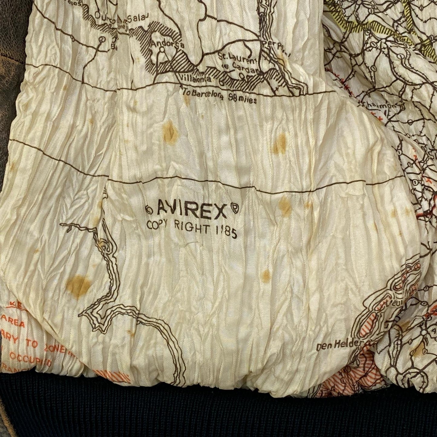 【中古】AVIREX | アヴィレックス A-2ピンナップガール ミリタリーコート ブラウン サイズ：S【加古川店】