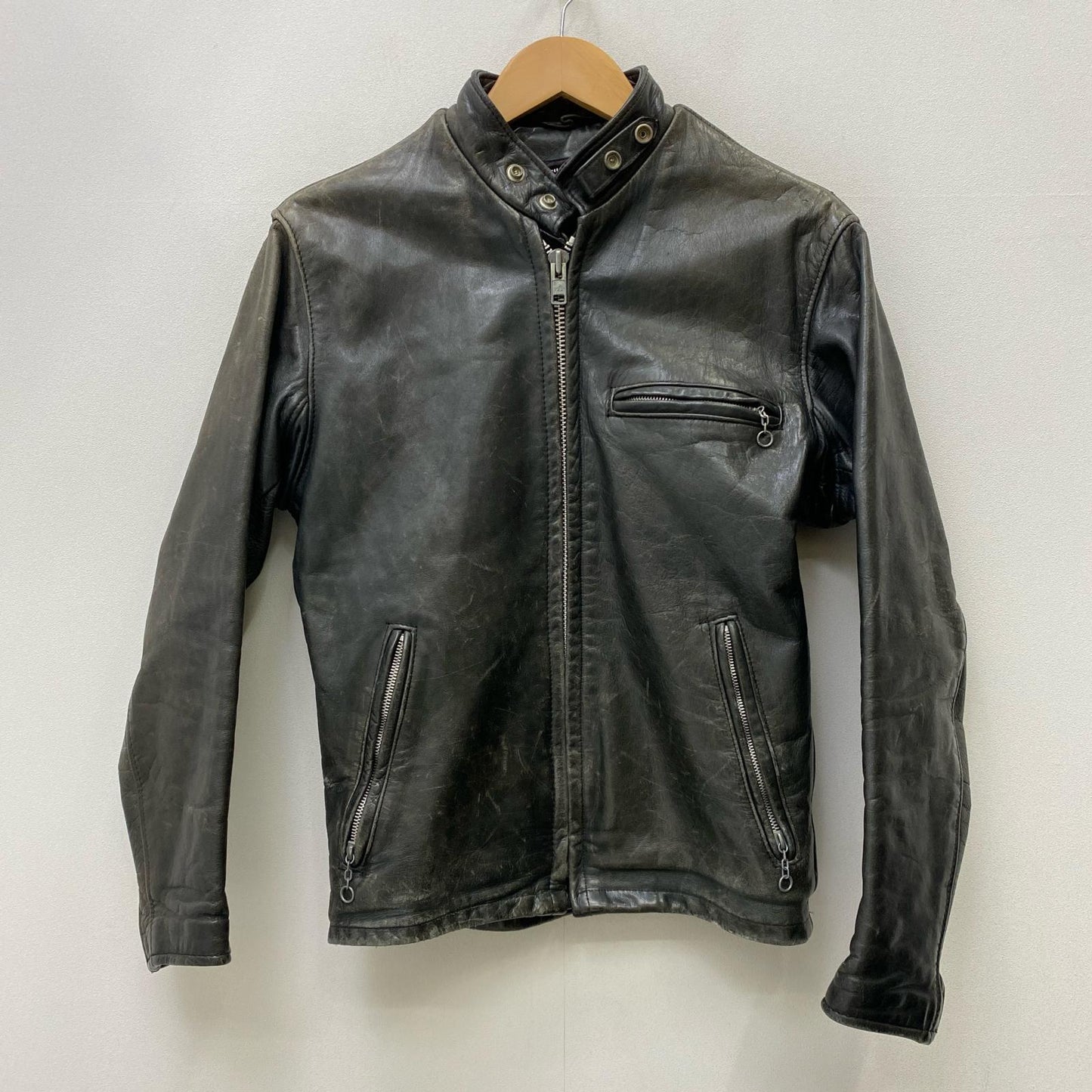 【中古】schott | ショット SINGLE RIDERS JKT レザー 141 ブラック サイズ：36【加古川店】