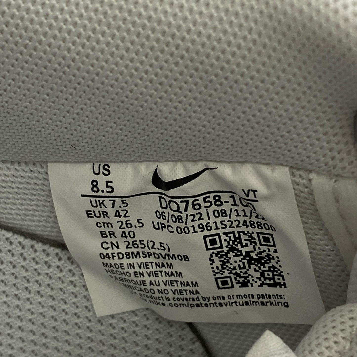【中古】NIKE | ナイキ Air Force 1 Low '07 LV8 スニーカー DQ7658-100 ホワイト【加古川店】