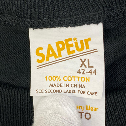 【中古】SAPEur | サプール Head S/S Tee 半袖Ｔシャツ A0023-357 ブラック サイズ：XL【加古川店】
