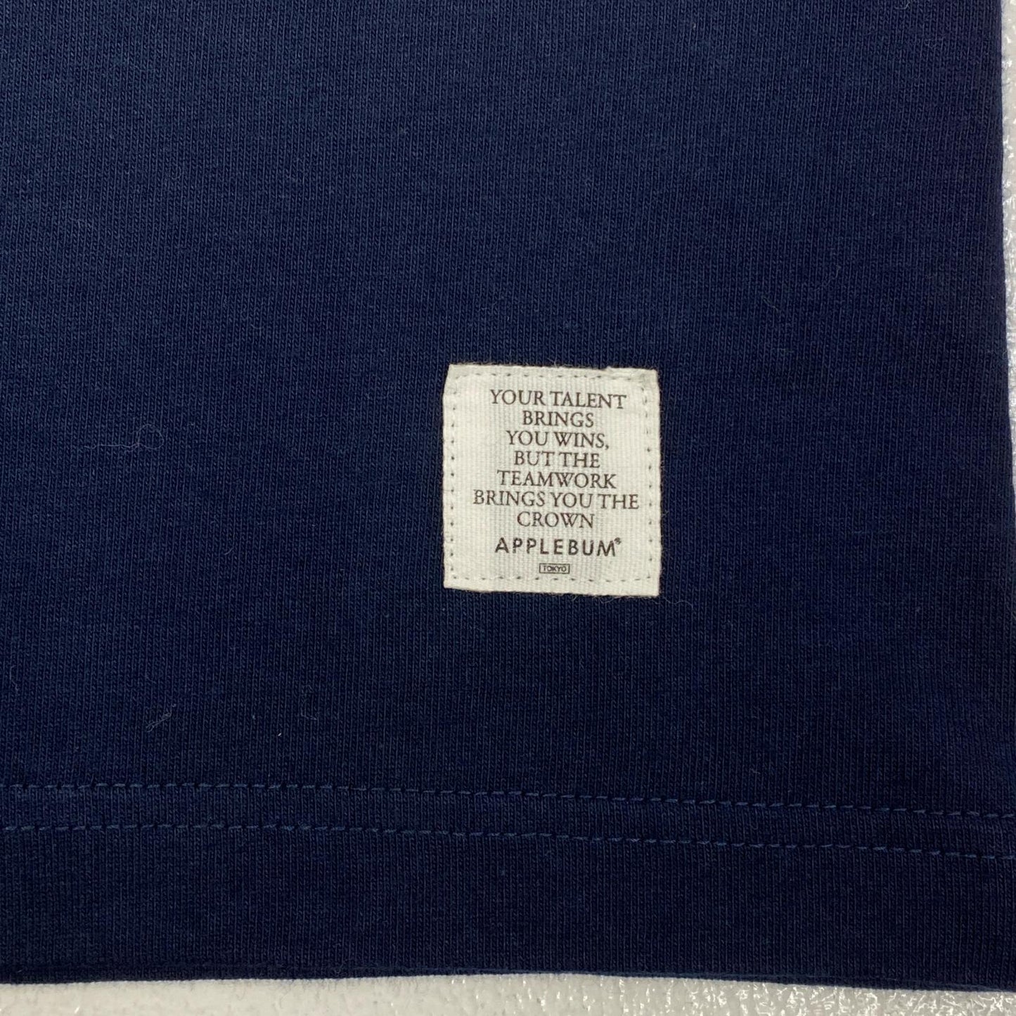 【中古】APPLE BUM | アップルバム Barcelona 92 Boy L/S 長袖Ｔシャツ BB2111102 ネイビー サイズ：L【加古川店】