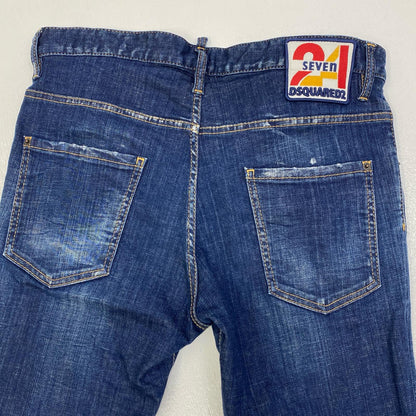 【中古】DSQUARED2 | ディースクエアード SEVEN SKATER JEANS デニムパンツ S74LB1231 インディゴ サイズ：50【加古川店】