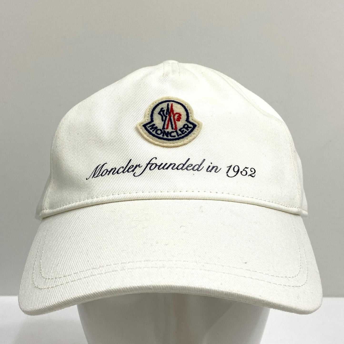 【中古】MONCLER | モンクレール BASEBALL CAP キャップ J10913B00002 ホワイト【加古川店】