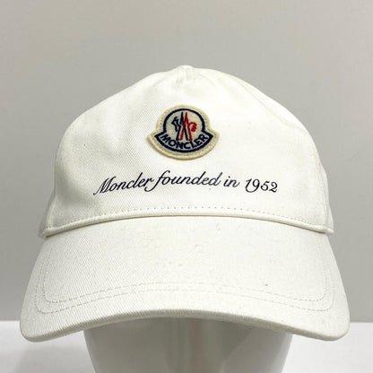 【中古】MONCLER | モンクレール BASEBALL CAP キャップ J10913B00002 ホワイト【加古川店】