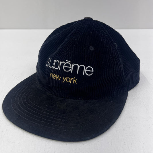 Supreme | シュプリーム Corduroy Classic Logo 6-Panel キャップ ブラック