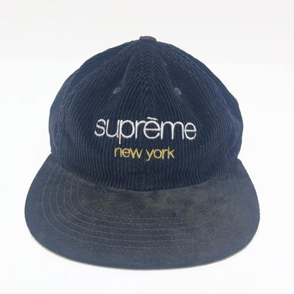 Supreme | シュプリーム Corduroy Classic Logo 6-Panel キャップ ブラック