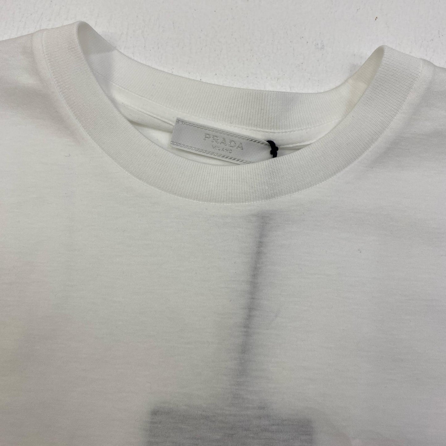 【中古】PRADA | プラダ 半袖Ｔシャツ DNA829 ホワイト サイズ：L【加古川店】