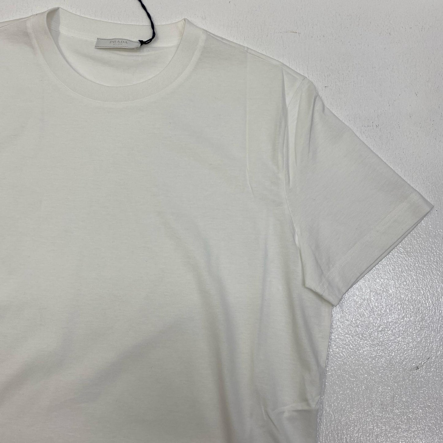 【中古】PRADA | プラダ 半袖Ｔシャツ DNA829 ホワイト サイズ：L【加古川店】