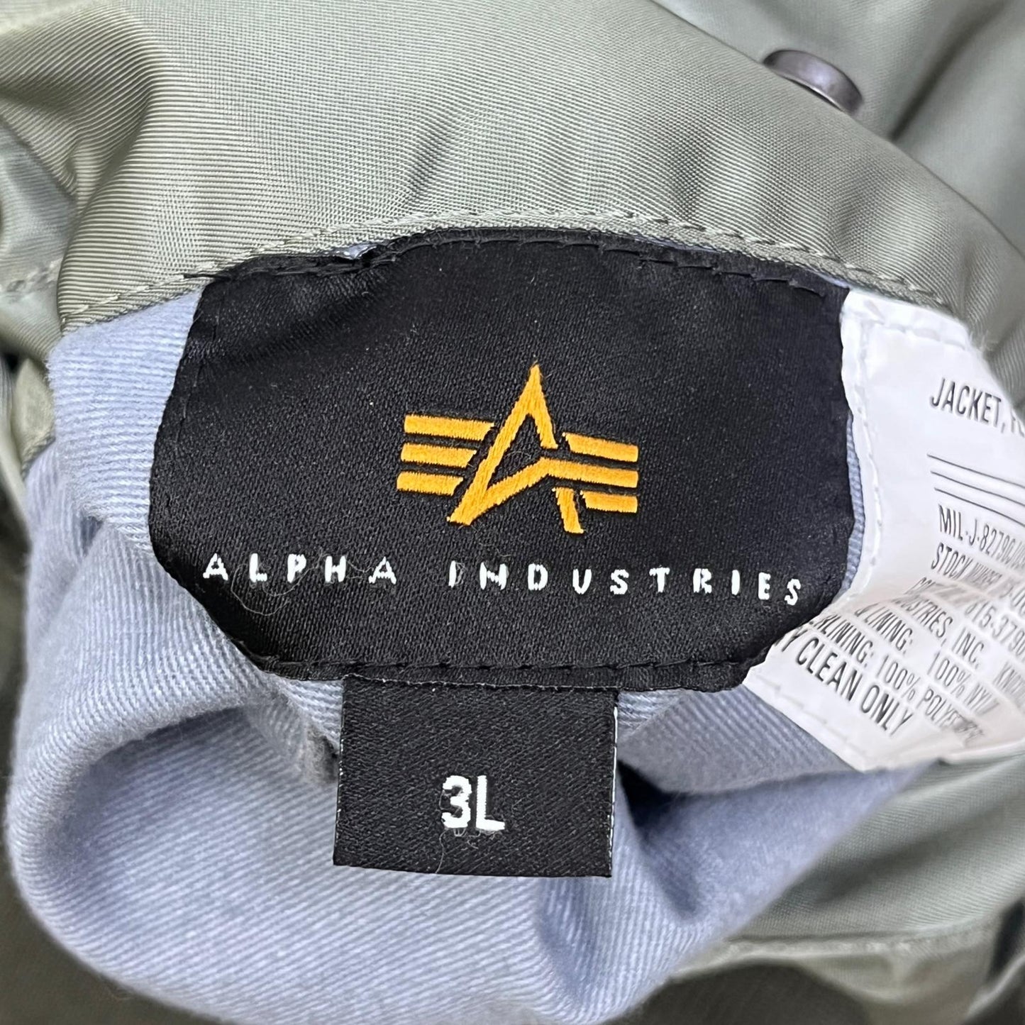 【中古】ALPHA | アルファ WAIPER別注 ミリタリージャケット TA0128-5859 カーキ サイズ：XXL【加古川店】