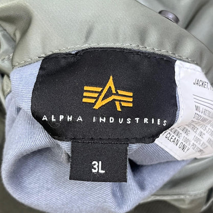 【中古】ALPHA | アルファ WAIPER別注 ミリタリージャケット TA0128-5859 カーキ サイズ：XXL【加古川店】